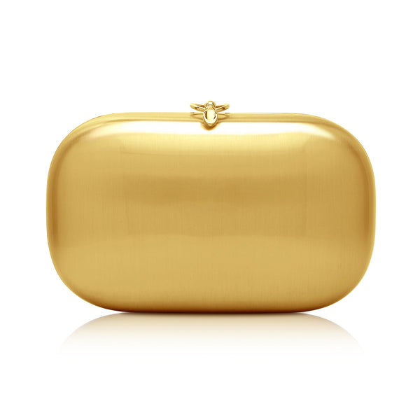 Elina PLUS Clutch- Precious Metals Brushed
