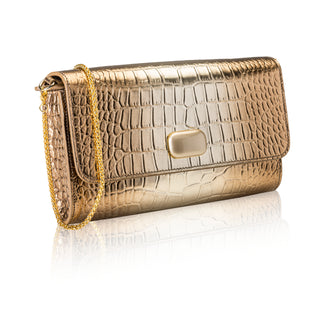 Cari Mini Bag- Champagne Ombre Croc