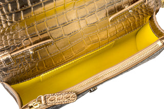 Cari Mini Bag- Champagne Ombre Croc