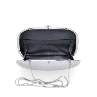 Elina PLUS Clutch- White Cracked Porcelain