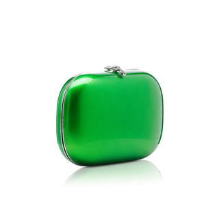Jeffrey Levinson Elina Plus in Electric Green Apple with chrome hardware 3QTR