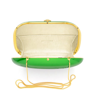 Elina PLUS Clutch - Electric Green Apple