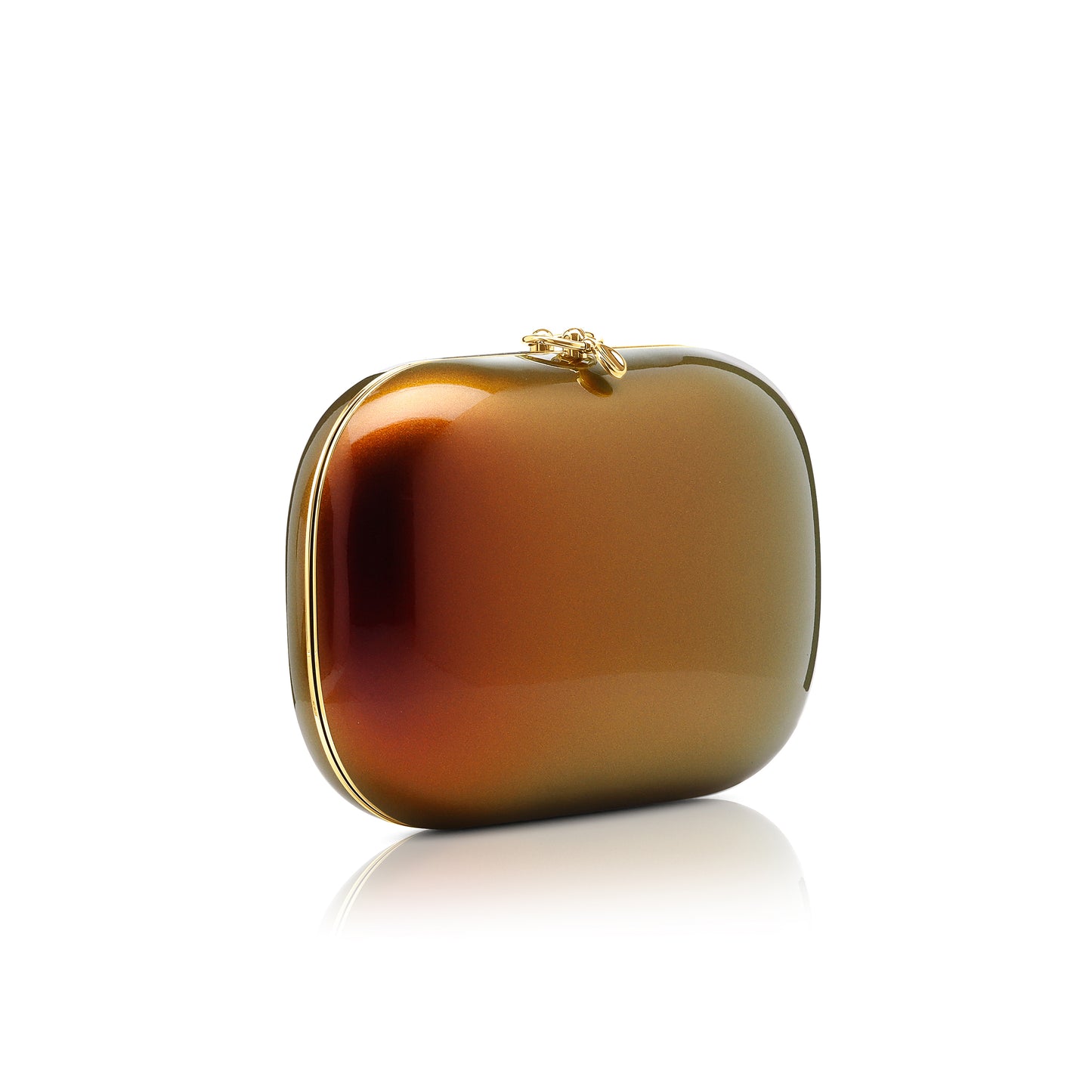 Elina Plus Clutch-  Iridescent Amaretto
