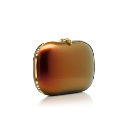 Elina Plus Clutch-  Iridescent Amaretto