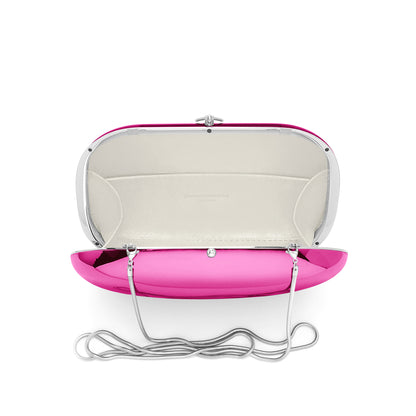 Elina Plus Clutch- Mirrored Hot Pink