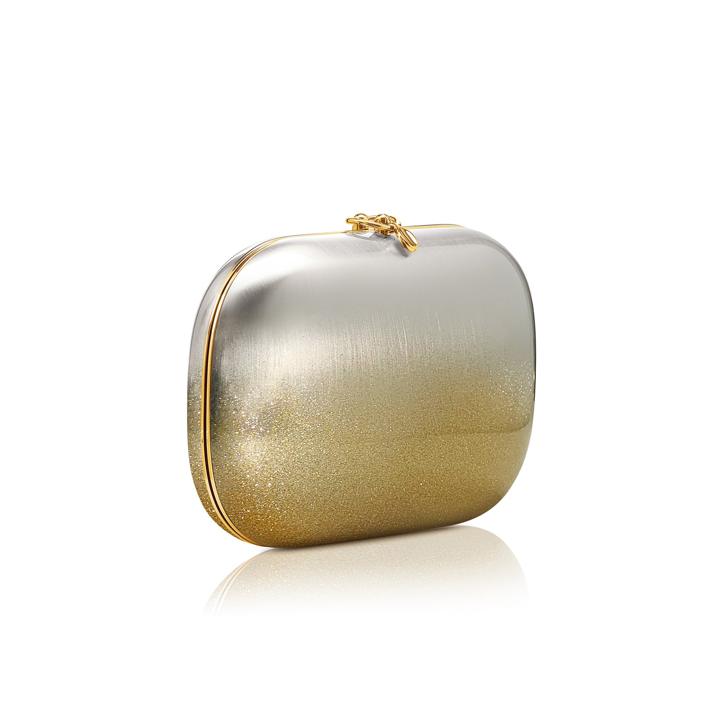 Elina PLUS Satin White Gold With Sparkling Gold Ombre