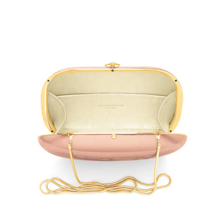 Elina PLUS Clutch- Satin Rose Gold