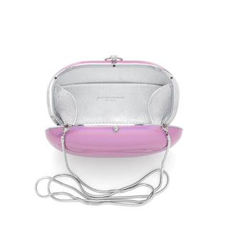 Elina Clutch-  Iridescent Rainbow Rose Petal