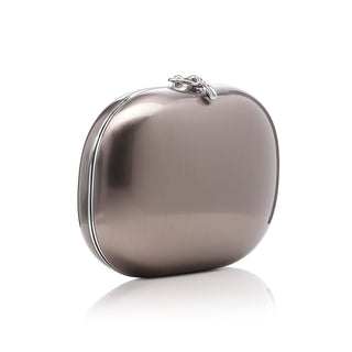 Elina Clutch - Satin Black Chrome