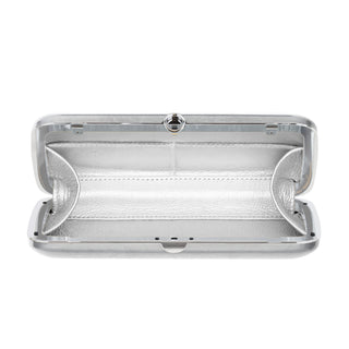 Finley Clutch- Natural Silver Leaf