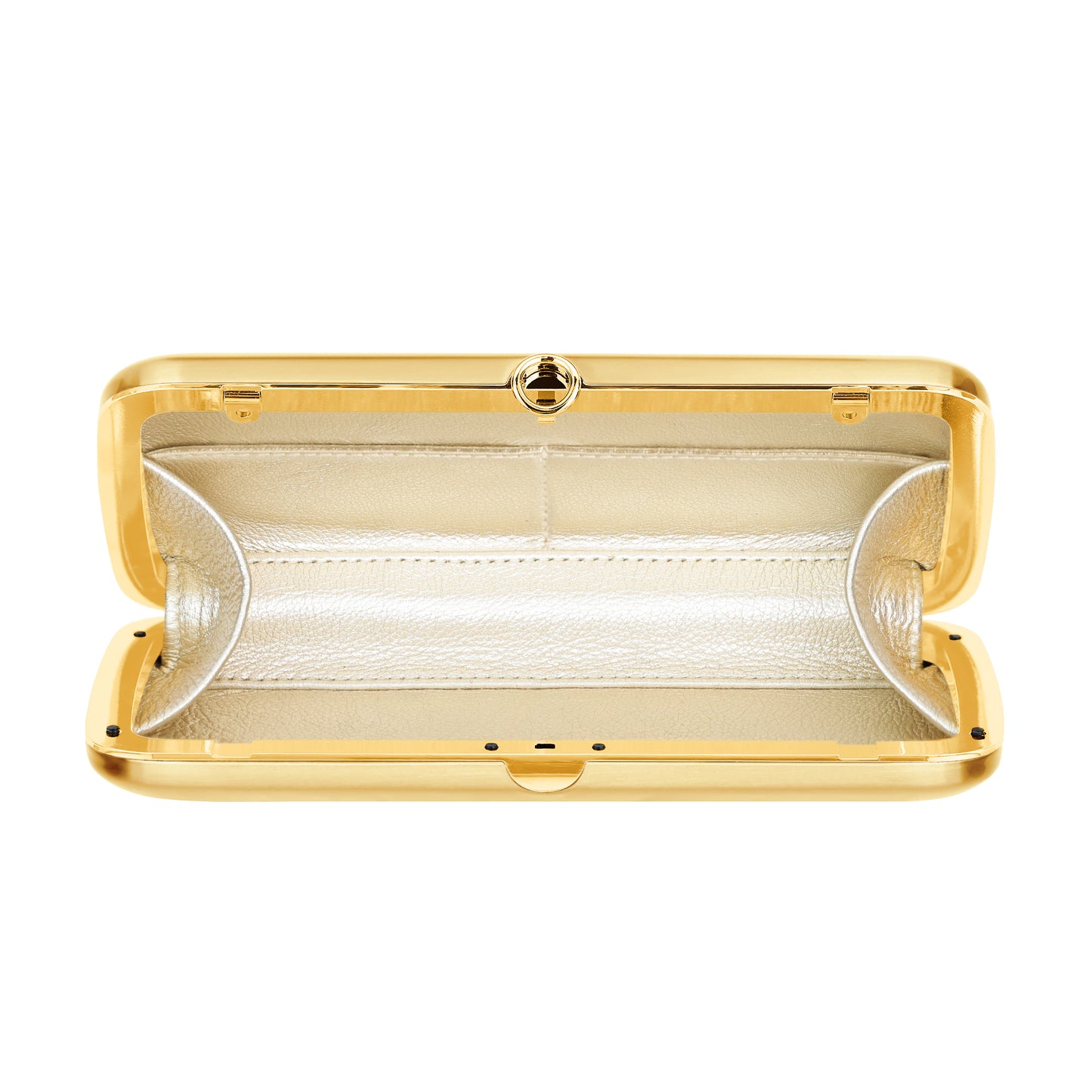 Finley Clutch-  Satin 24K Gold