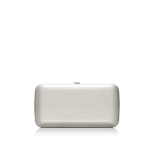 Finley Clutch - Satin White Gold