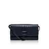 Navy Stamped Croc