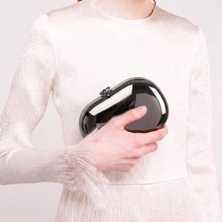 Elina Clutch- Precious Metal Mirrored