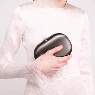 Elina Clutch- Precious Metal Brushed