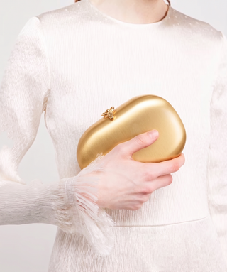 Elina Clutch- Precious Metal Brushed