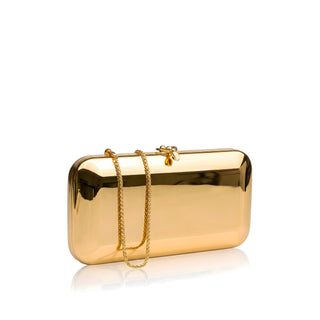Finley Clutch - Mirrored Gold