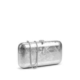 Finley Clutch - Natural Silver Leaf