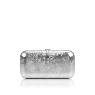 Finley Clutch - Natural Silver Leaf