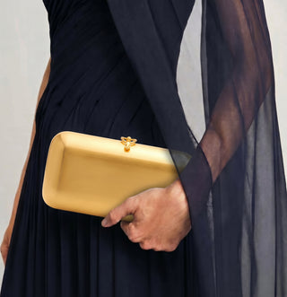 Finley Clutch - Satin Gold