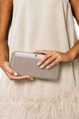 Finley Clutch - Shimmering Blush