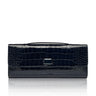 Navy Stamped Croc