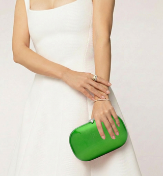 Elina PLUS Clutch - Electric Green Apple