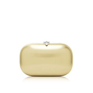 Elina PLUS clutch-  Satin Champagne