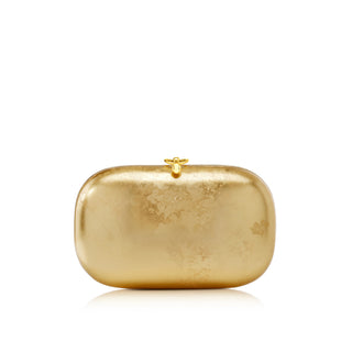 Elina PLUS Clutch-  Fine Leaf Gold & Blush