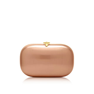 Elina PLUS Clutch- Satin Rose Gold