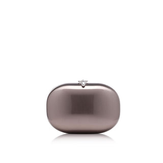 Elina Clutch - Satin Black Chrome